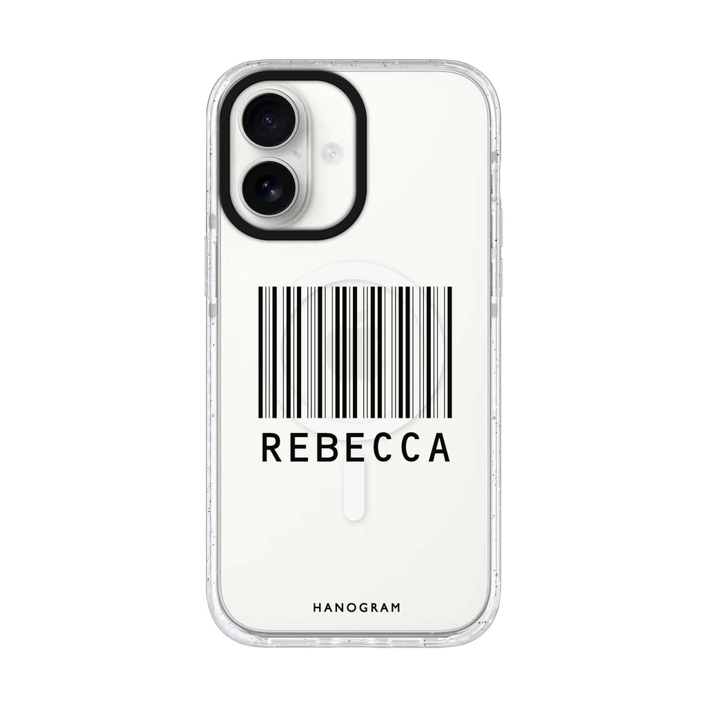 Barcode iPhone 17 水晶透明保護殼正面展示