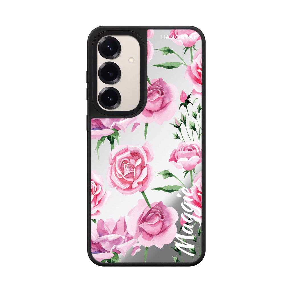 Pink Rose 鏡面手機殼