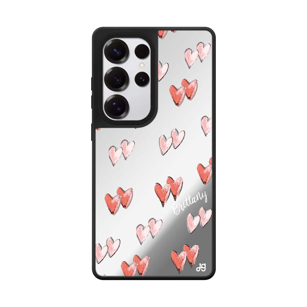 Double Heart 鏡面手機殼