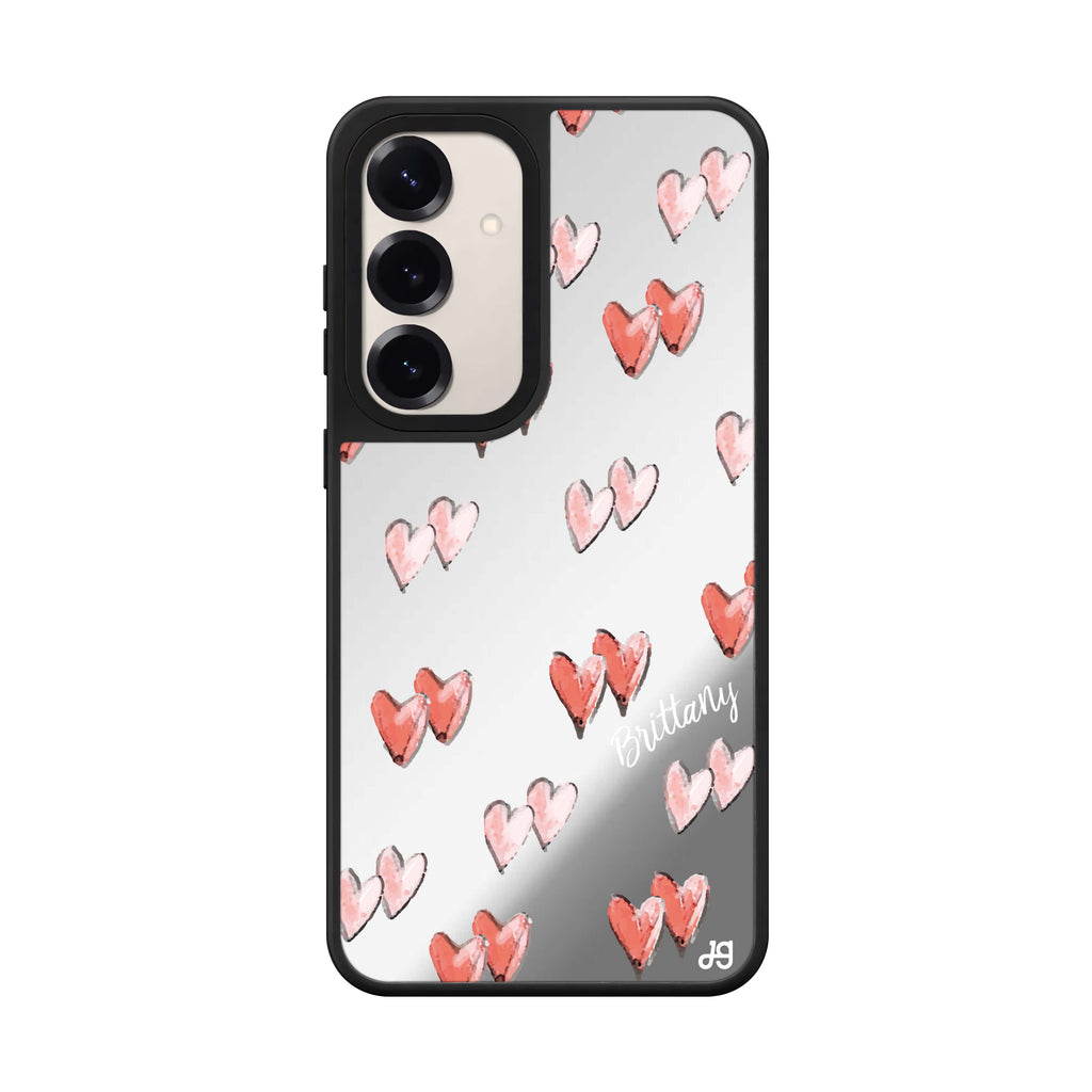 Double Heart 鏡面手機殼