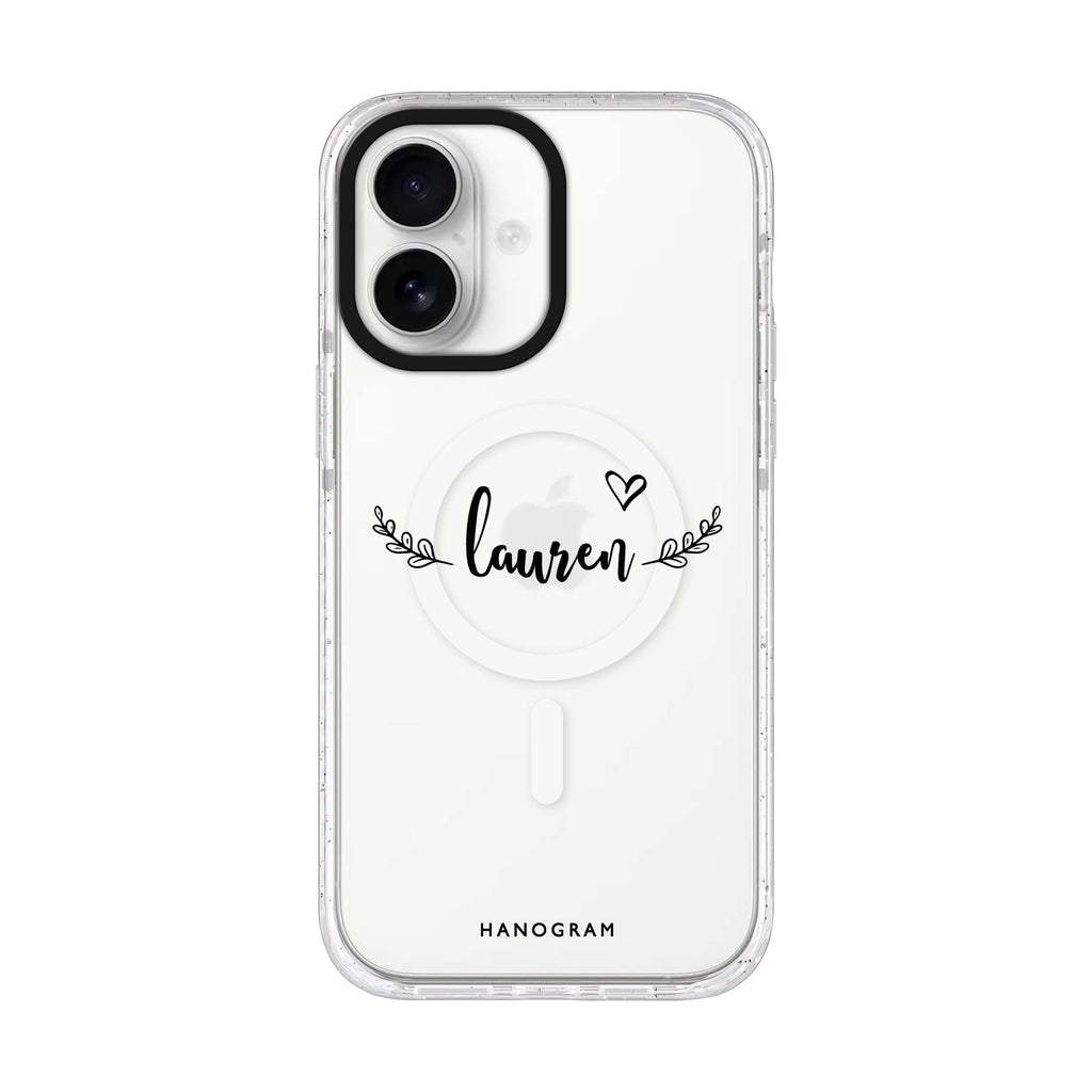 Sleek iPhone 17 水晶透明保護殼正面展示