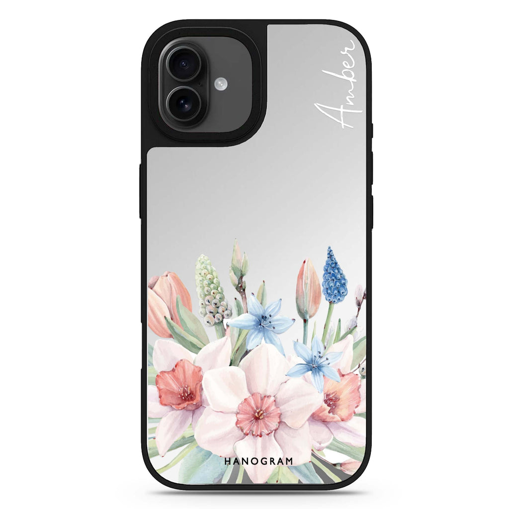 My Glamour Floral iPhone 17 花卉鏡面手機殼 主圖設計