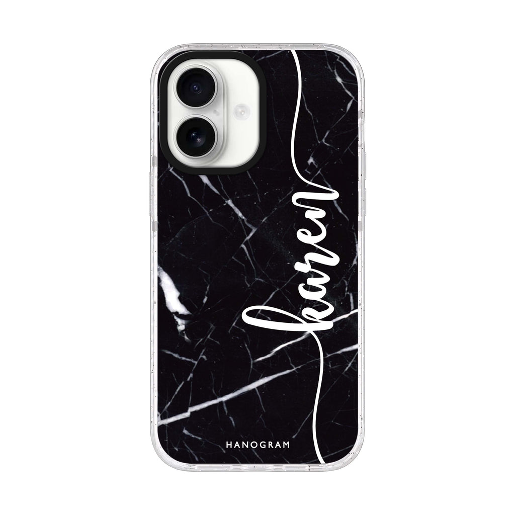 Marble Edition VIII iPhone 17 水晶透明保護殼正面展示