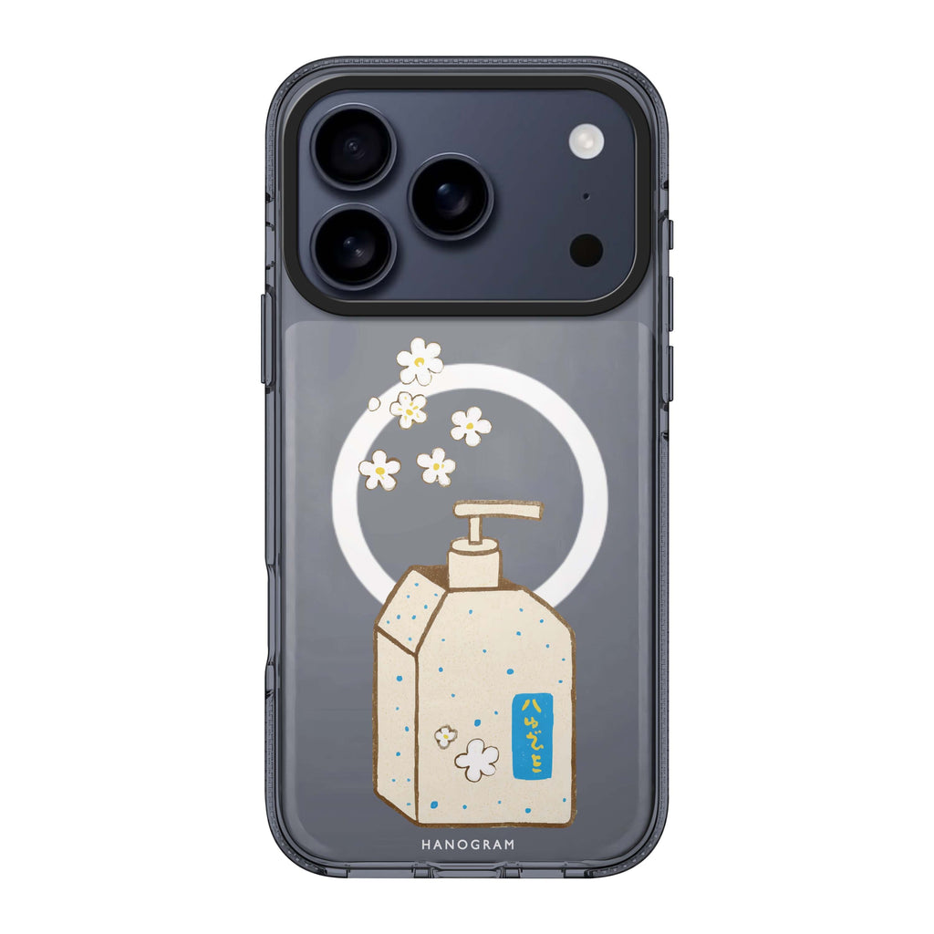 Flower Soap iPhone 17 Pro Max MagSafe 水晶透明保護殼 花卉圖案設計 圖1