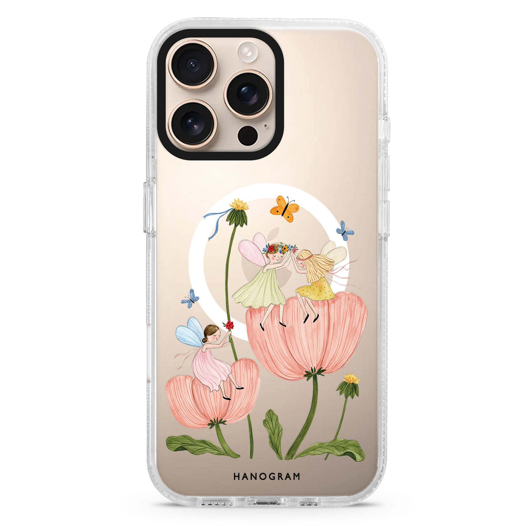 Petal Pixie Picnic Magsafe 兼容水晶透明保護殼