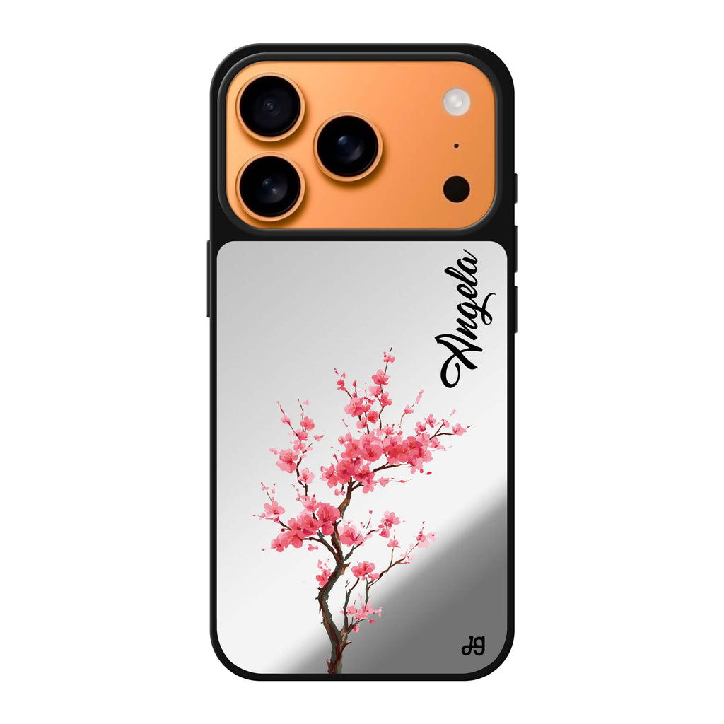 Pink Sakura 粉紅色花卉 iPhone 17 Pro Max 鏡面手機殼主圖