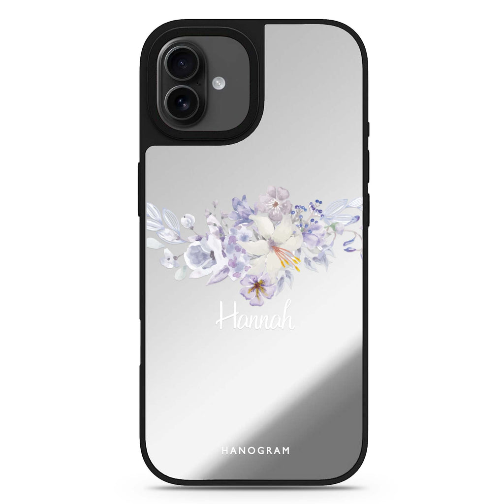 Serene Flowers & Me iPhone 17 花卉鏡面手機殼 主圖設計