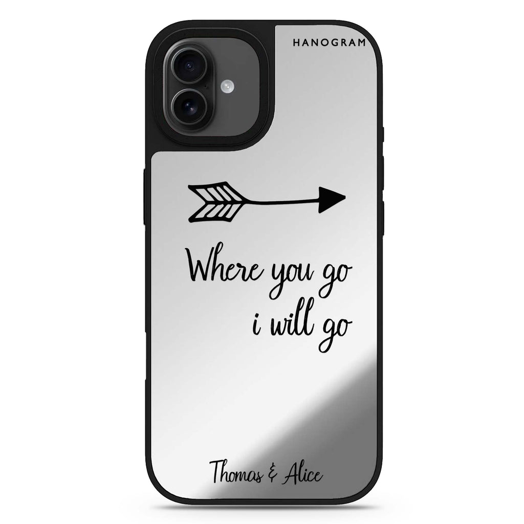 Always be true love with passion I iPhone 17 愛心鏡面手機殼 主圖設計