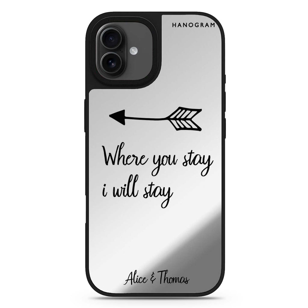 Always be true love with passion II iPhone 17 愛心鏡面手機殼 主圖設計
