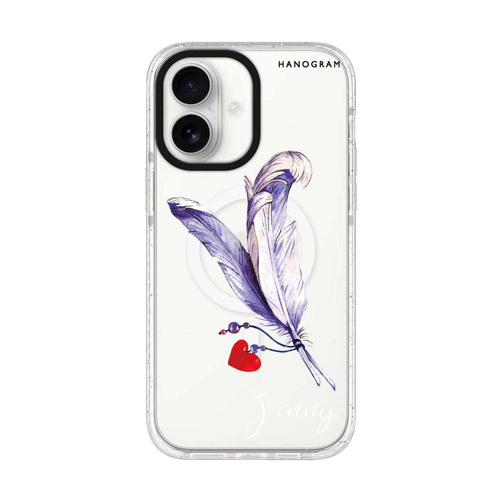 Feather iPhone 17 水晶透明保護殼正面展示