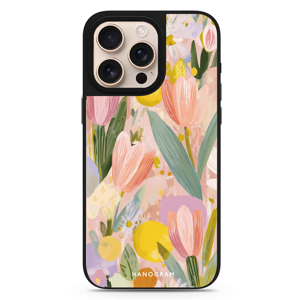 Pastel Garden Magsafe 兼容鏡面手機殼