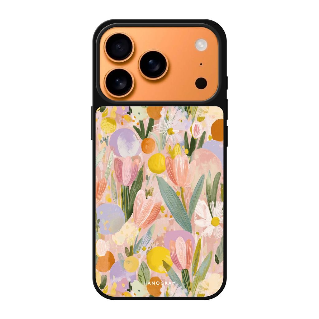 Pastel Garden 花卉 iPhone 17 Pro Max 鏡面手機殼主圖