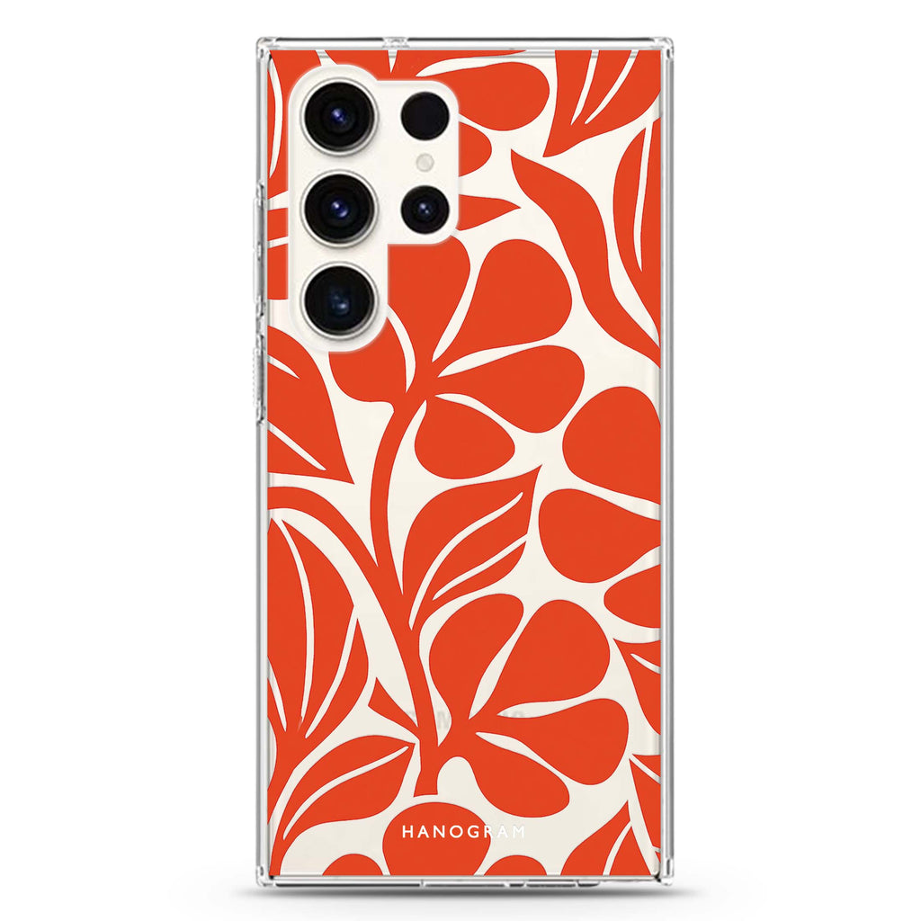Paprika Petal Cutouts Samsung Galaxy 水晶透明保護殼
