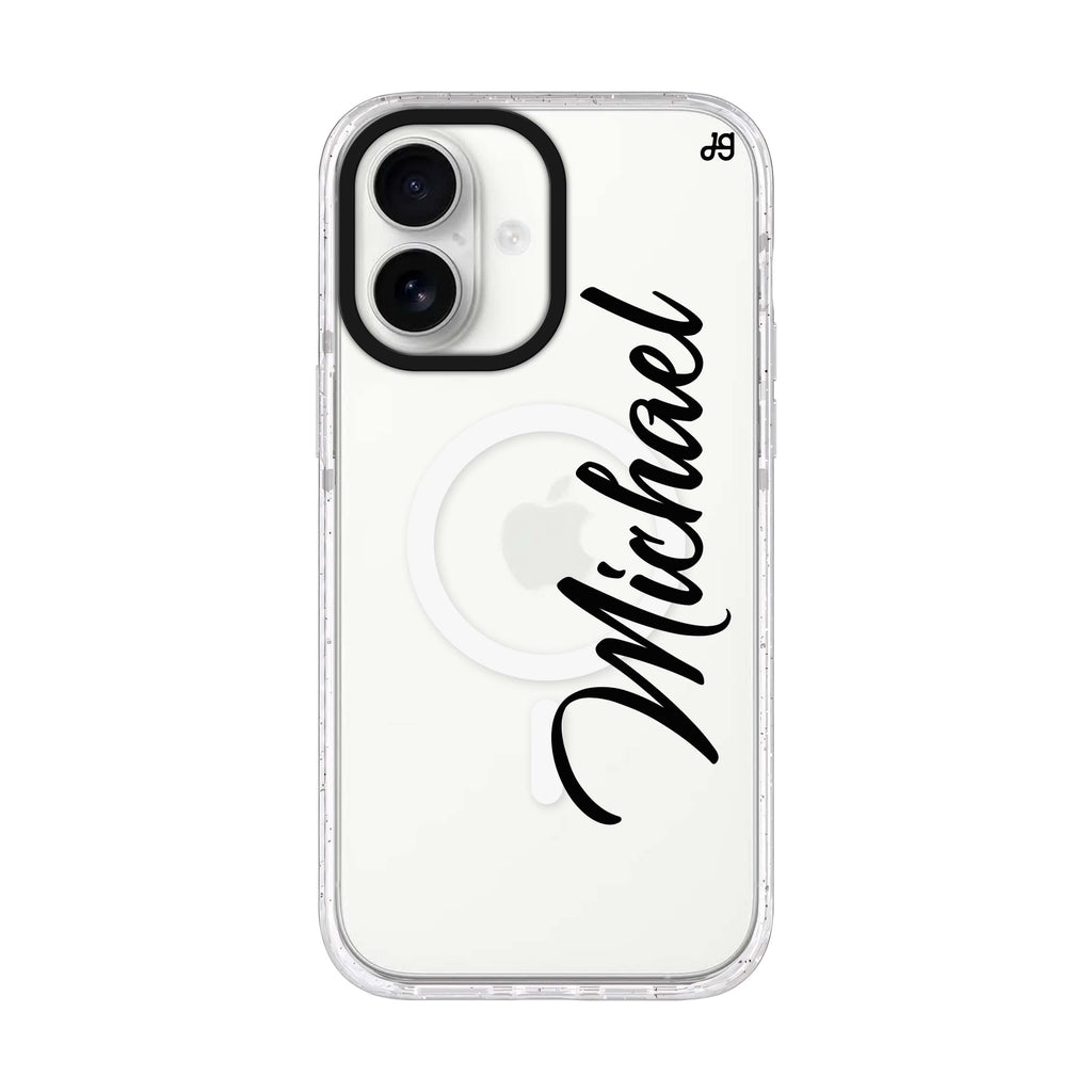 Magnificent Handwritten iPhone 17 水晶透明保護殼正面展示