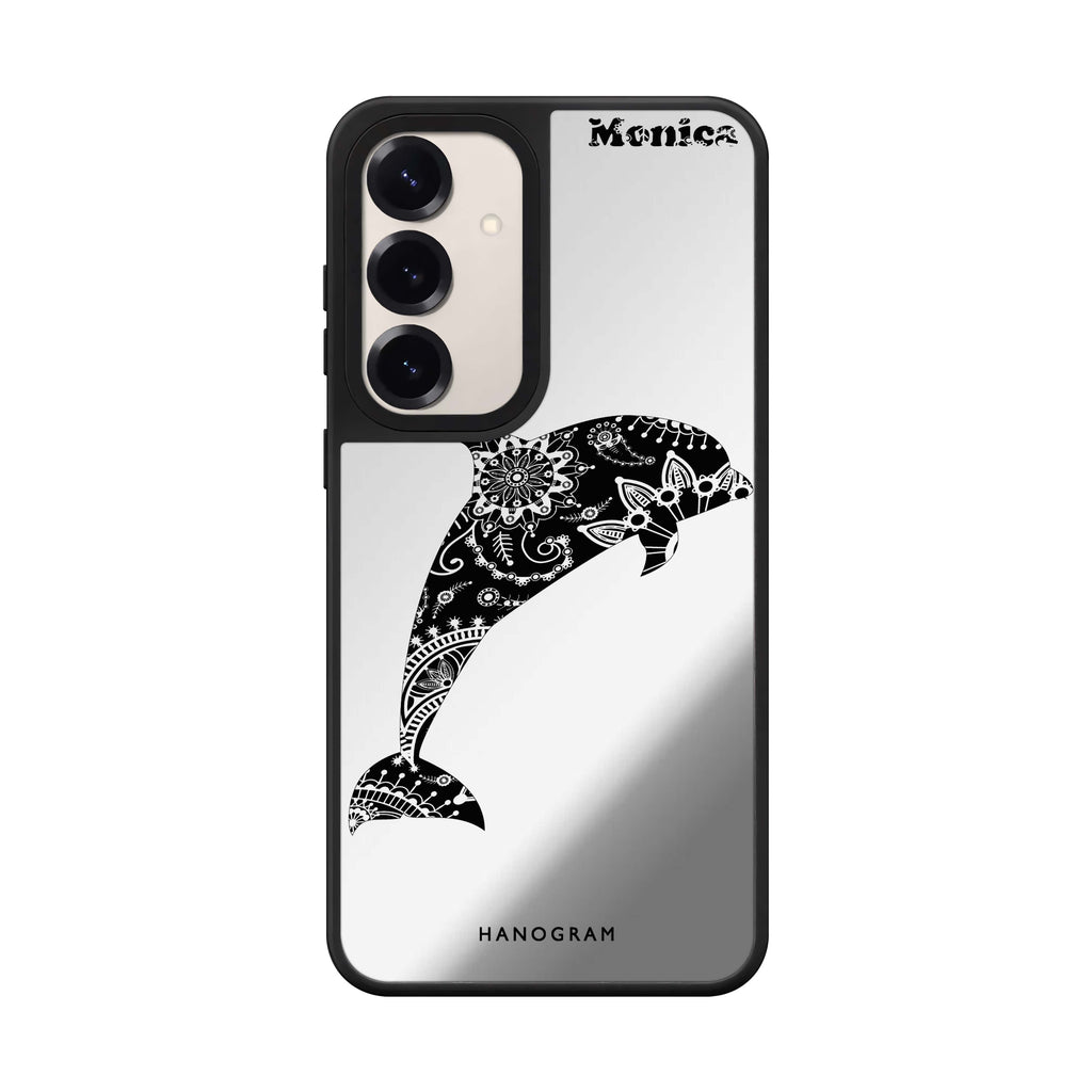 Mandala dolphin 鏡面手機殼