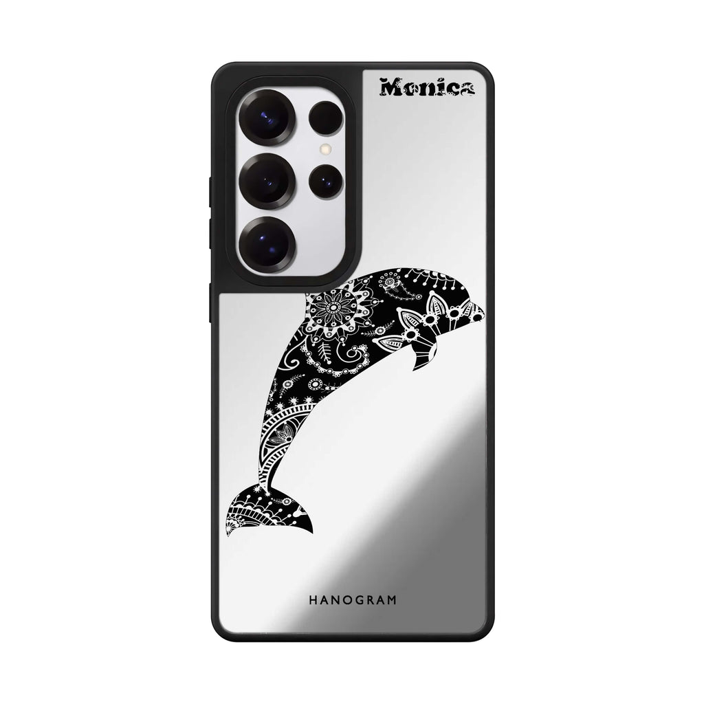 Mandala dolphin 鏡面手機殼