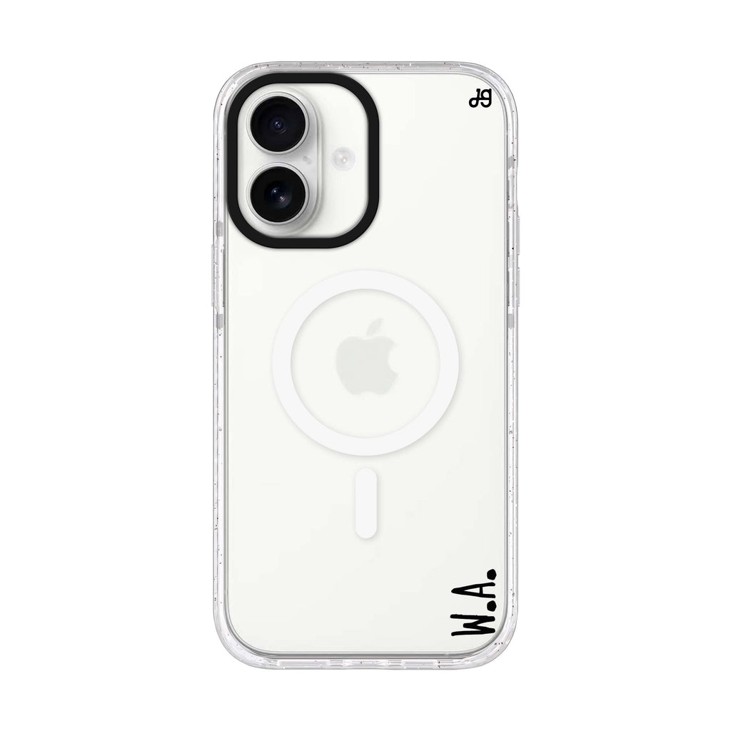 Causal Written Custom iPhone 17 水晶透明保護殼正面展示