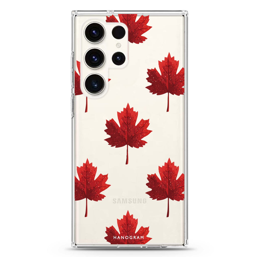 Maple Fall Samsung Galaxy Ultra 透明保護殼，適用 S26/S25/S24/S23 Ultra，圖1
