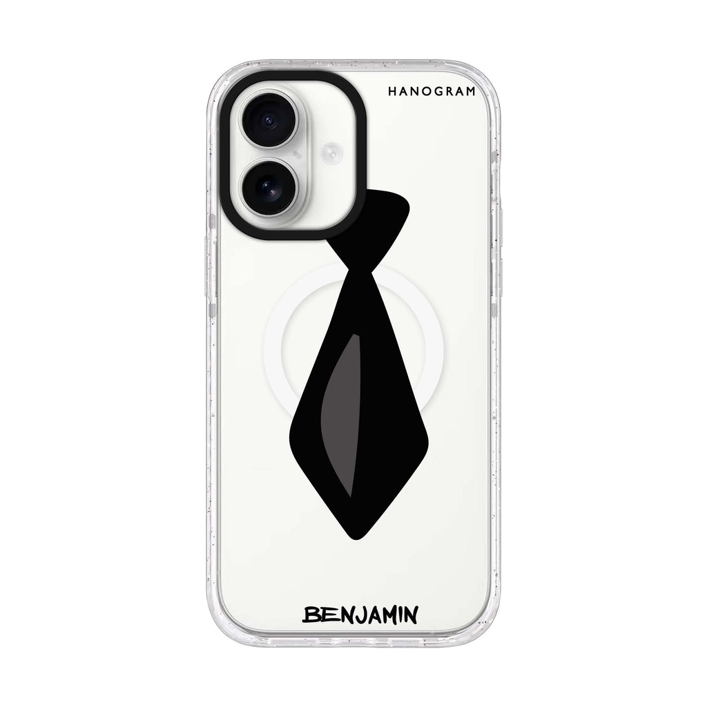 Tie iPhone 17 水晶透明保護殼正面展示
