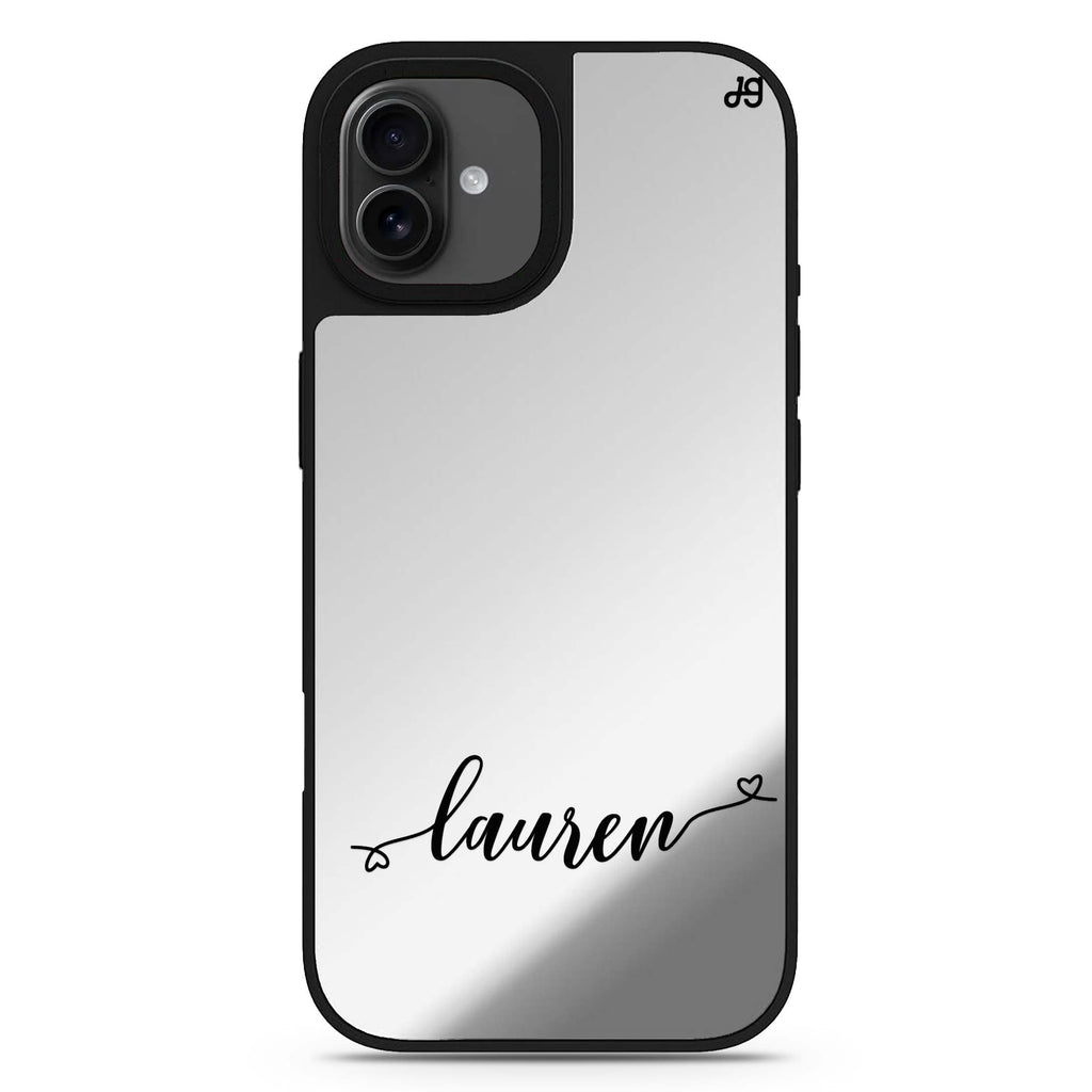 Made with love iPhone 17 愛心鏡面手機殼 主圖設計