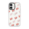 Double Heart iPhone 17 水晶透明保護殼正面展示