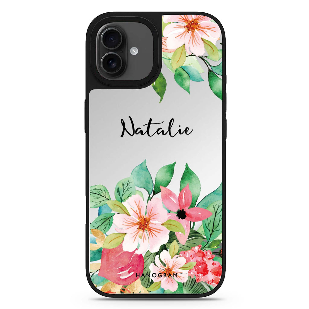 Floral Life iPhone 17 花卉鏡面手機殼 主圖設計