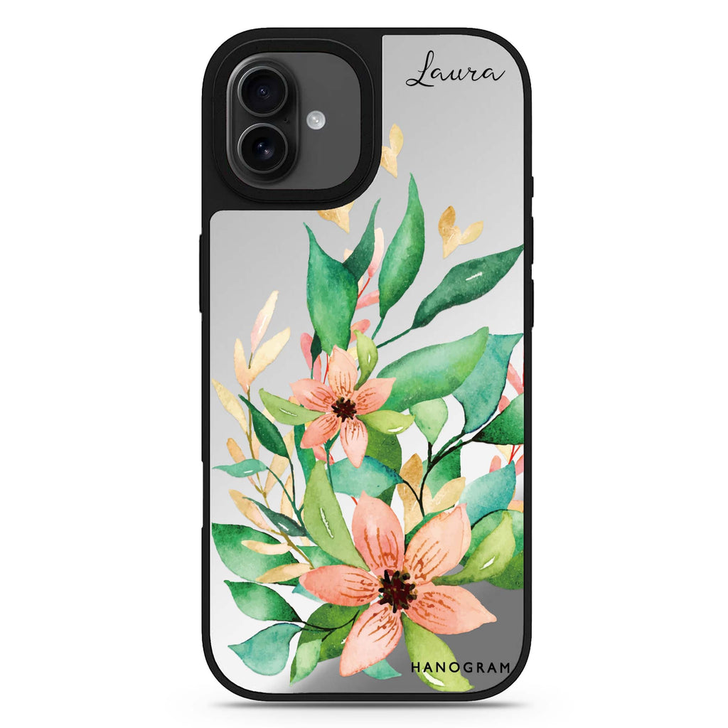 Floral Bloom iPhone 17 花卉鏡面手機殼 主圖設計
