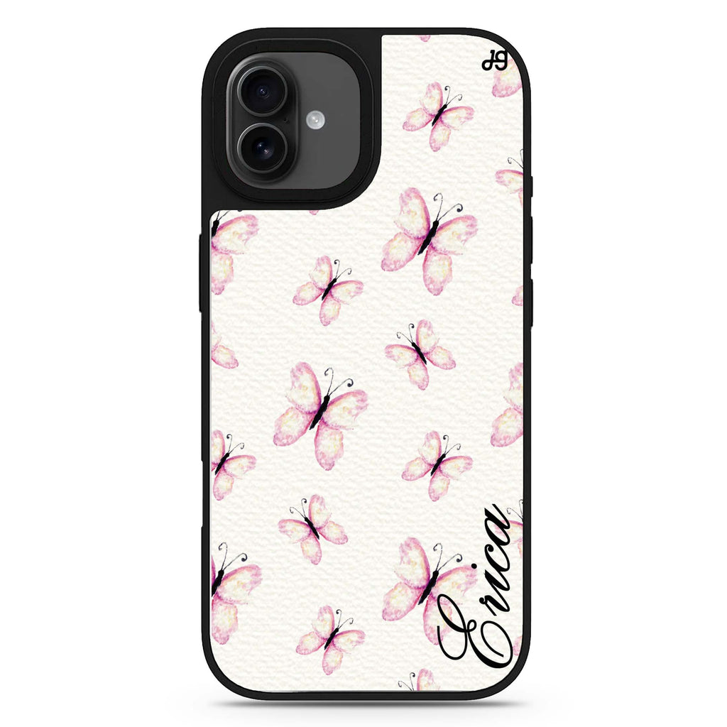 Vintage Butterfly iPhone 17 蝴蝶鏡面手機殼 主圖設計