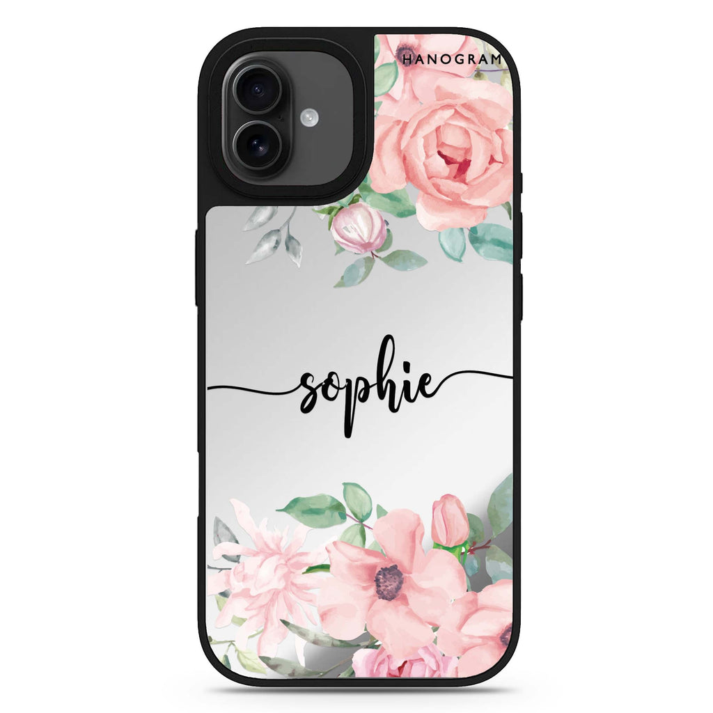 Forever Love Rose iPhone 17 花卉鏡面手機殼 主圖設計