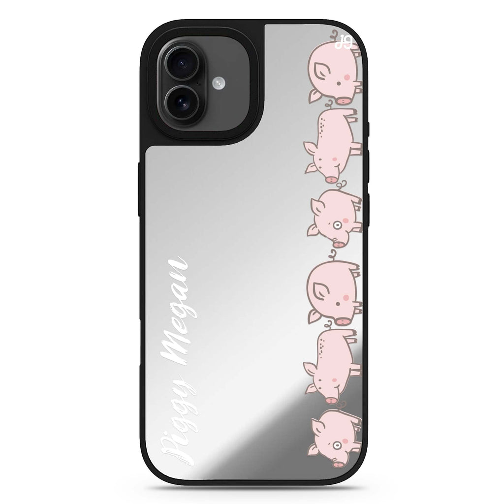 Piggy Corps iPhone 17 可愛動物鏡面手機殼 主圖設計