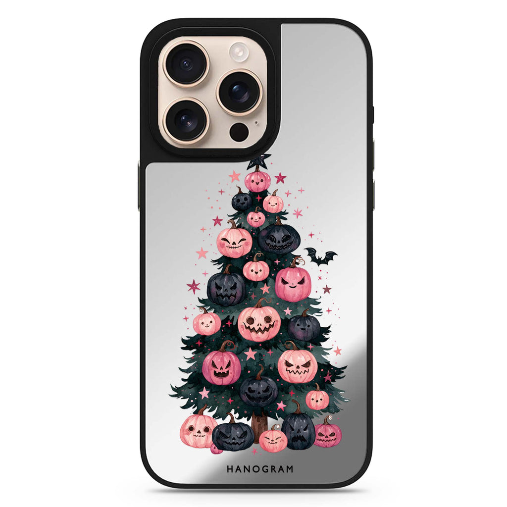 Pink Pumpkin Evergreen 鏡面手機殼