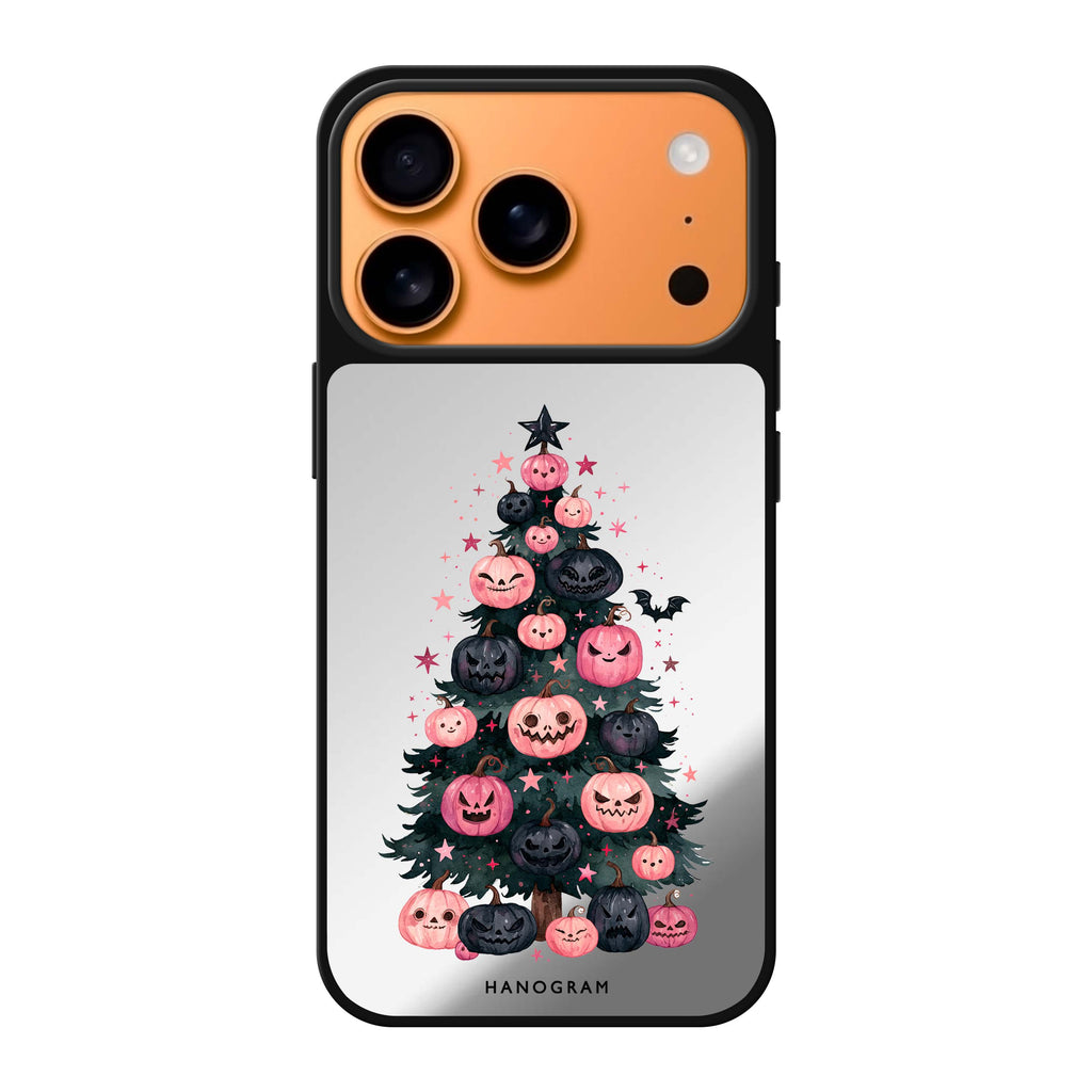 Pink Pumpkin Evergreen 鏡面手機殼