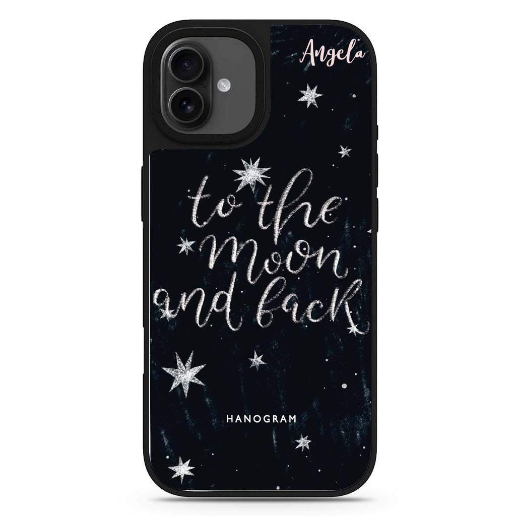 To the moon and back iPhone 17 星空鏡面手機殼 主圖設計