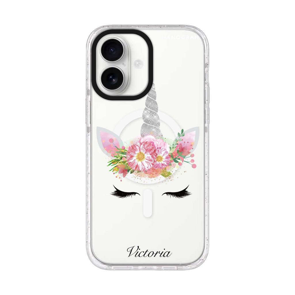 Unicorn's Brow iPhone 17 水晶透明保護殼正面展示