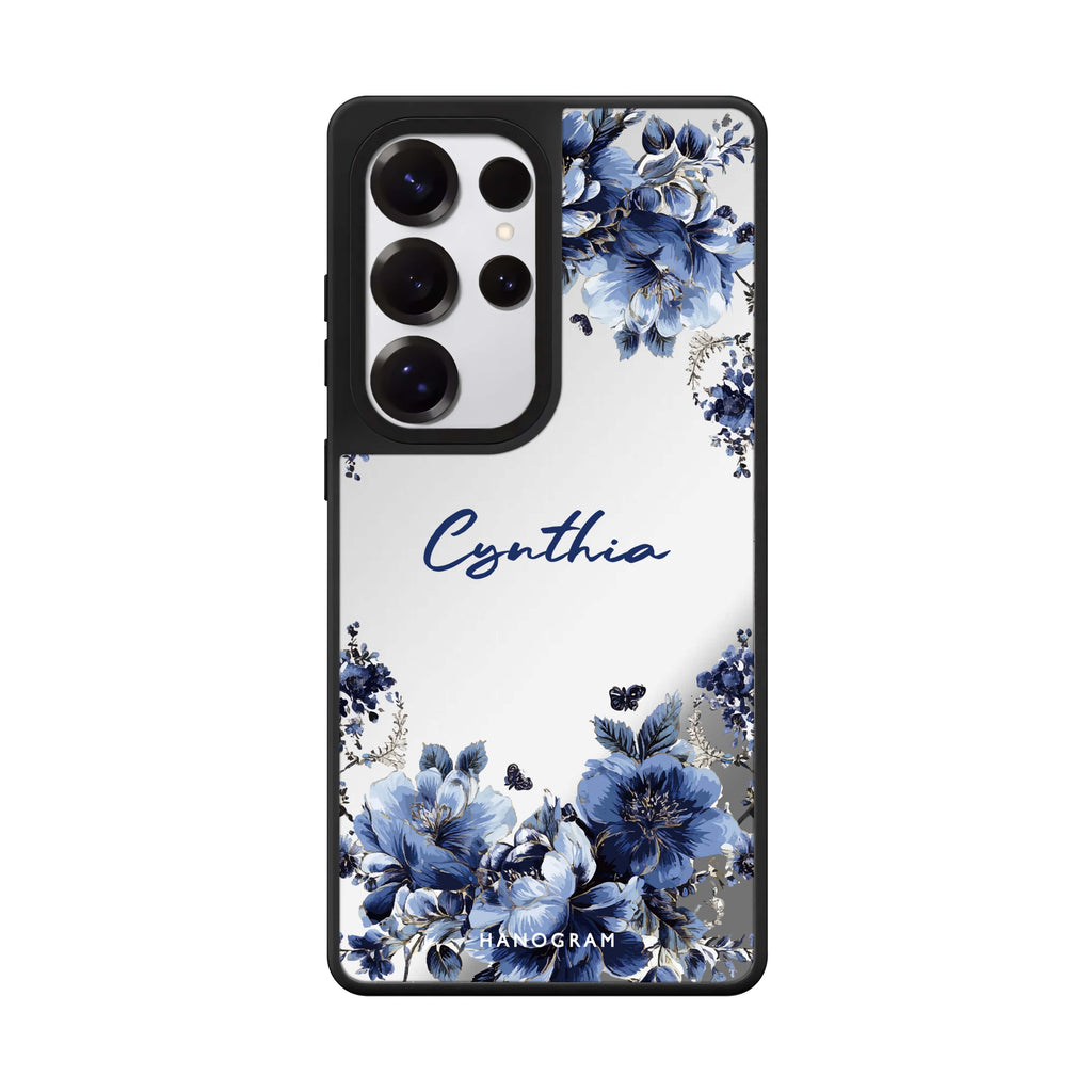 Blue Blossom Frame 鏡面手機殼