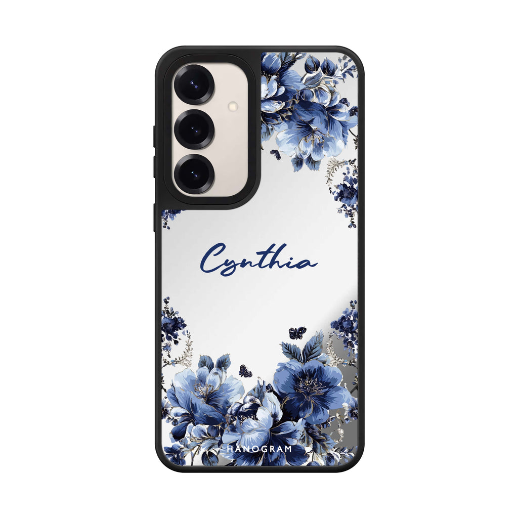 Blue Blossom Frame 鏡面手機殼