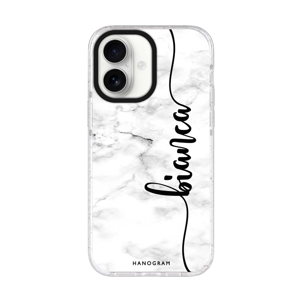 Marble Edition I iPhone 17 水晶透明保護殼正面展示