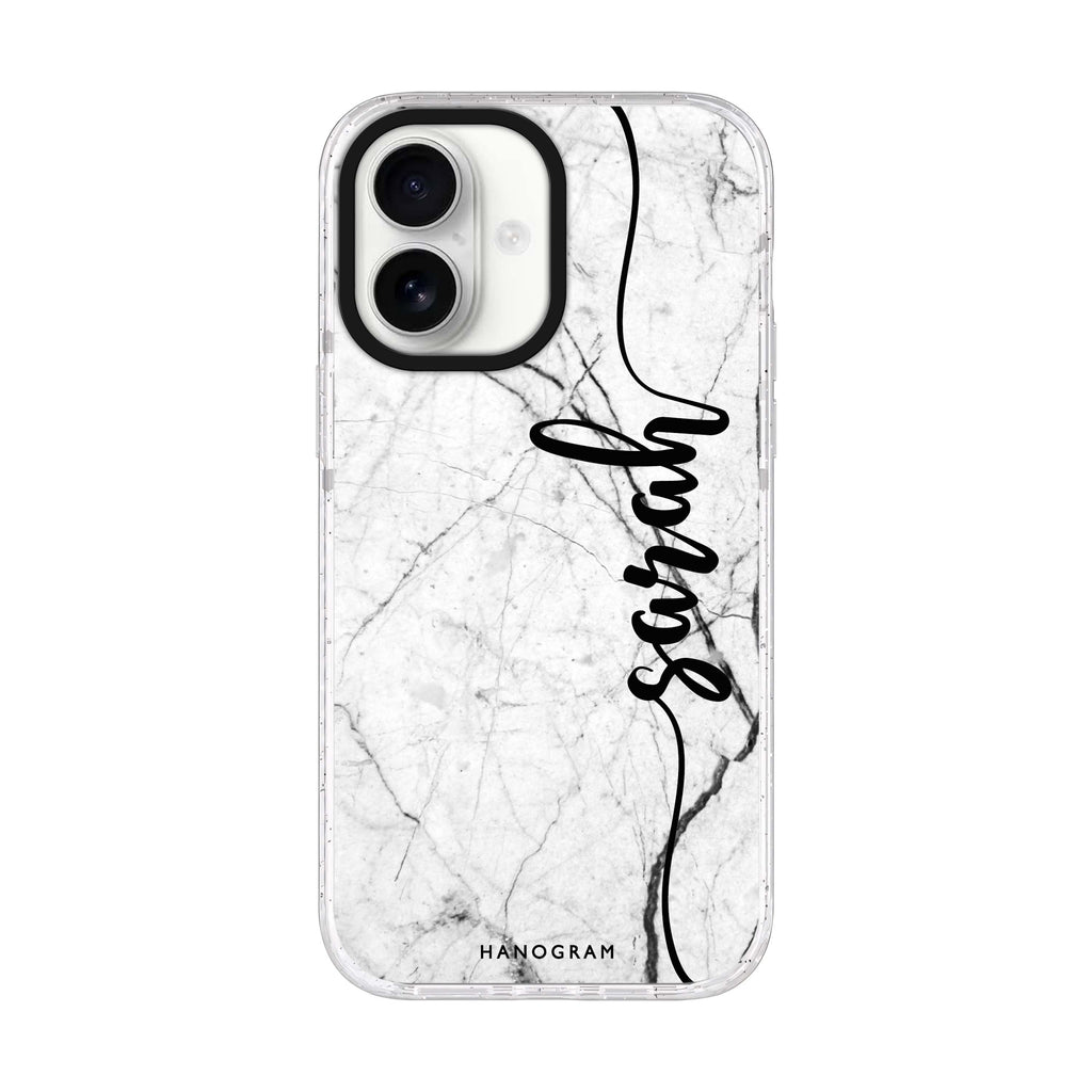 Marble Edition II iPhone 17 水晶透明保護殼正面展示