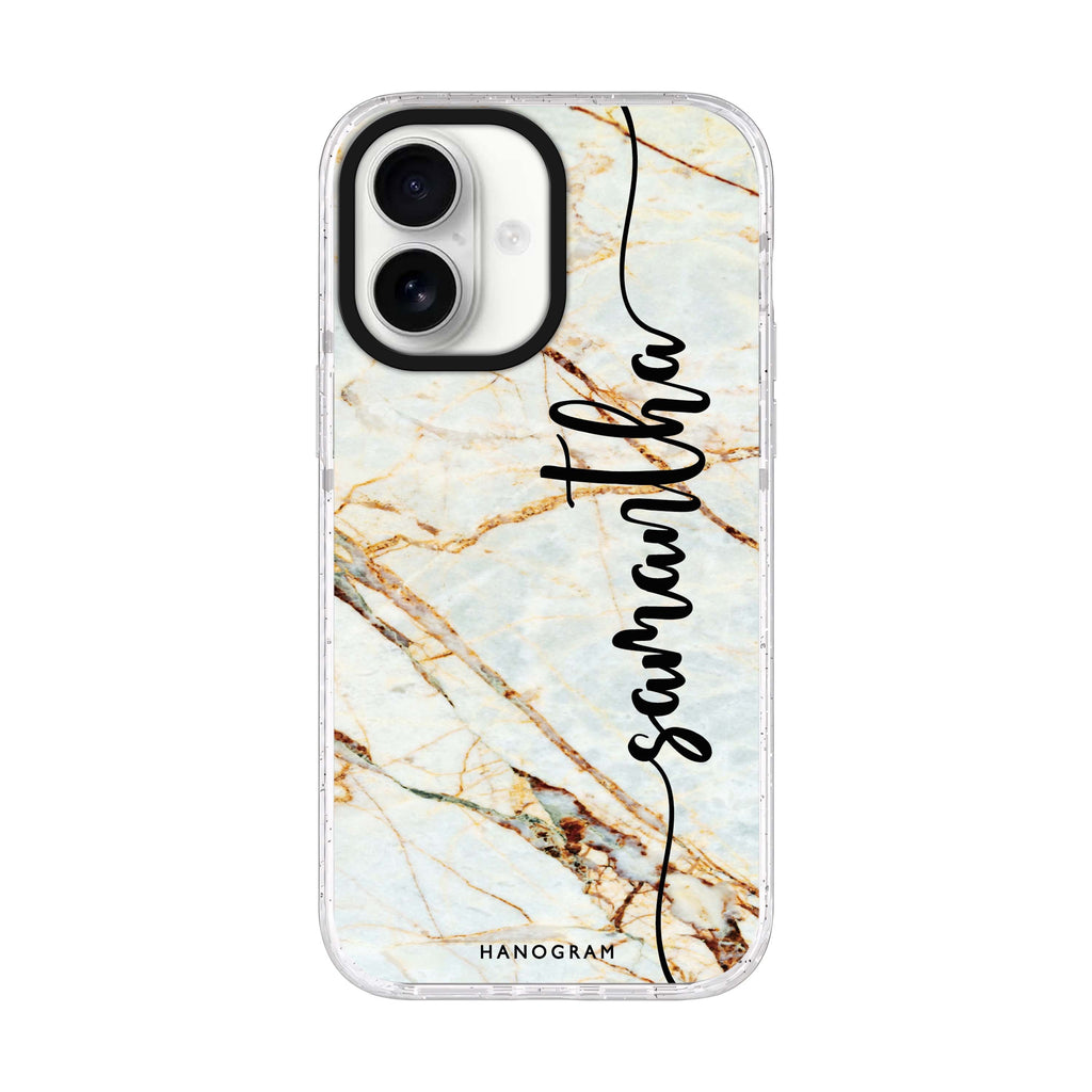 Marble Edition III iPhone 17 水晶透明保護殼正面展示