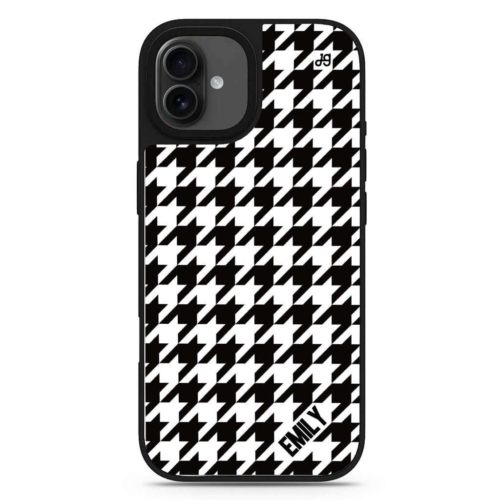 Houndstooth iPhone 17 鏡面手機殼 主圖設計