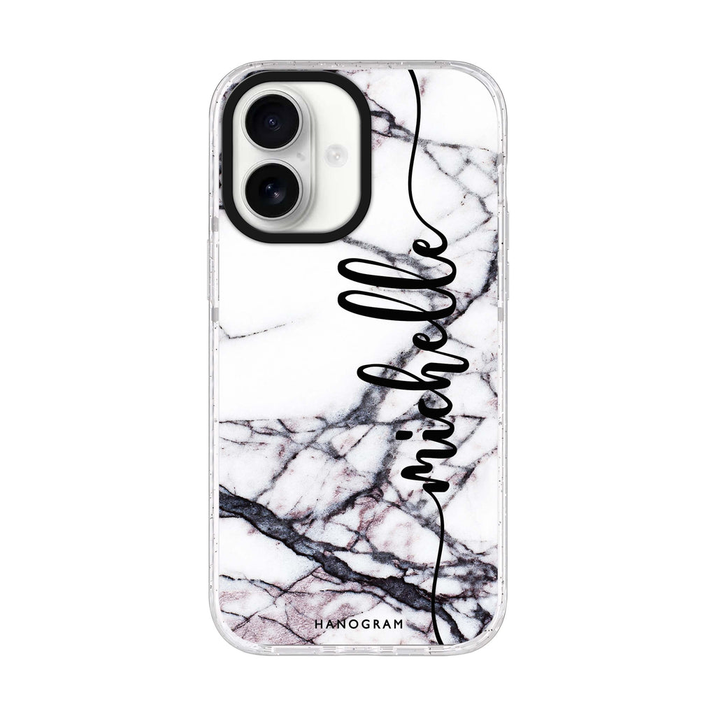 Marble Edition VI iPhone 17 水晶透明保護殼正面展示