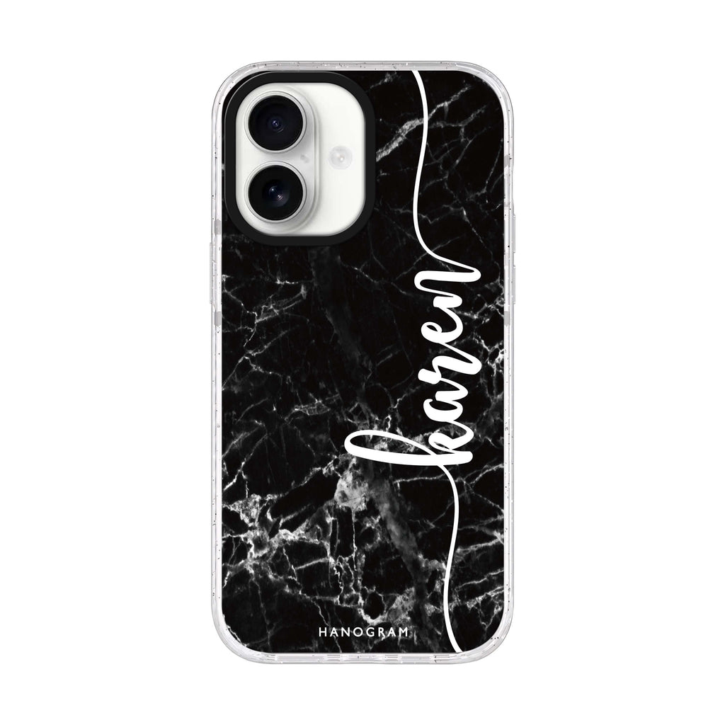 Marble Edition VII iPhone 17 水晶透明保護殼正面展示