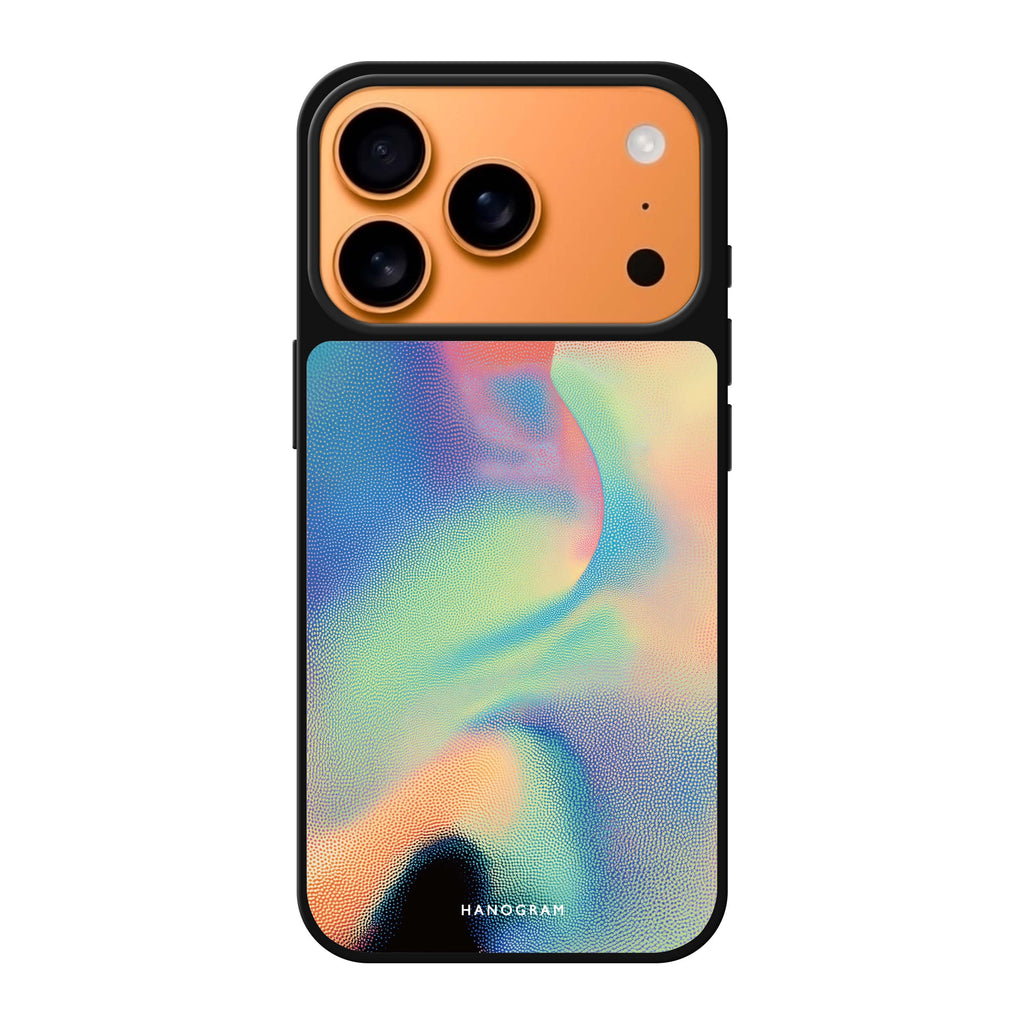 Rainbow Flow 彩色抽象藝術 iPhone 17 Pro Max 鏡面手機殼主圖