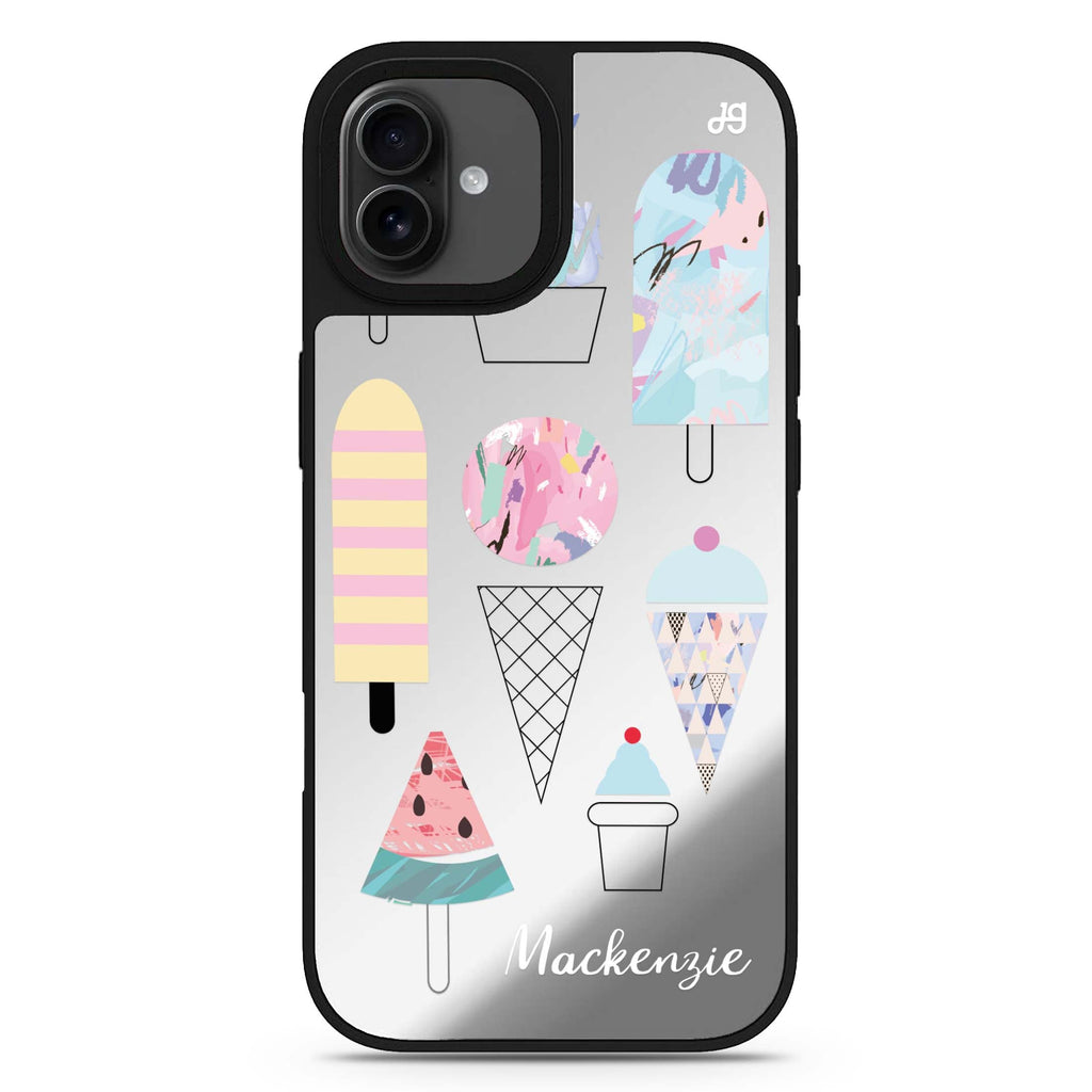 Artistic Ice cream II iPhone 17 抽象藝術鏡面手機殼 主圖設計