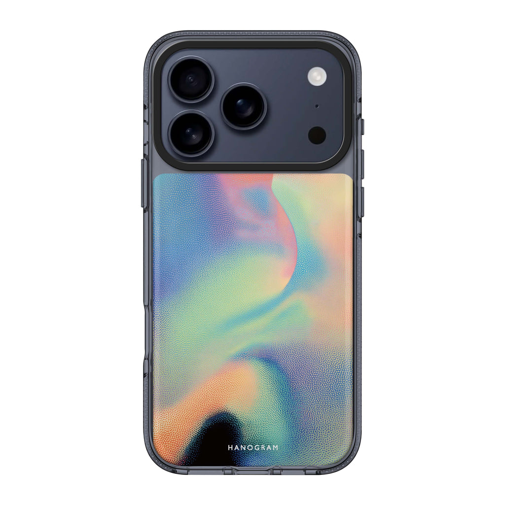 Rainbow Flow iPhone 17 Pro Max MagSafe 水晶透明保護殼 抽象圖案設計 圖1