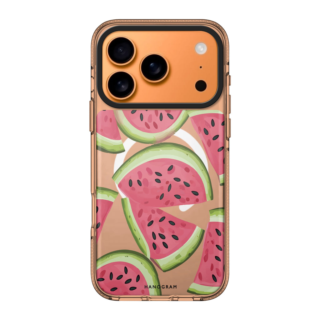Melon Mood iPhone 17 Pro Max MagSafe 水晶透明保護殼 水果圖案設計 圖1