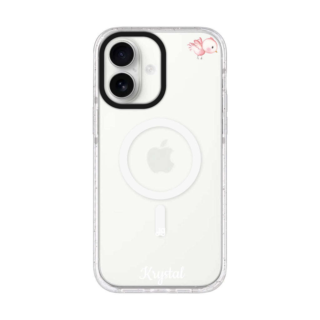 Bird of the Soul iPhone 17 水晶透明保護殼正面展示