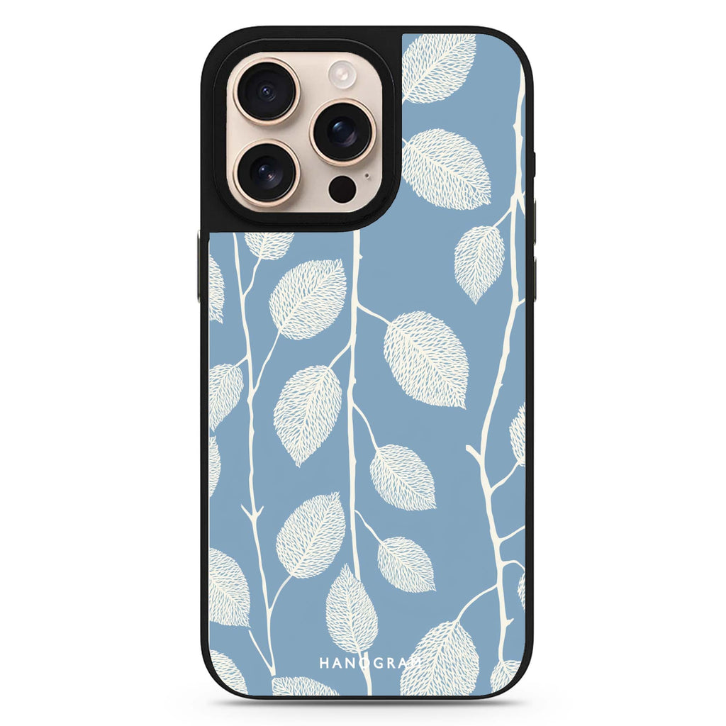 Blue Leaves 鏡面手機殼