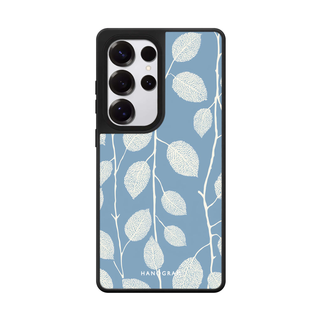 Blue Leaves 鏡面手機殼