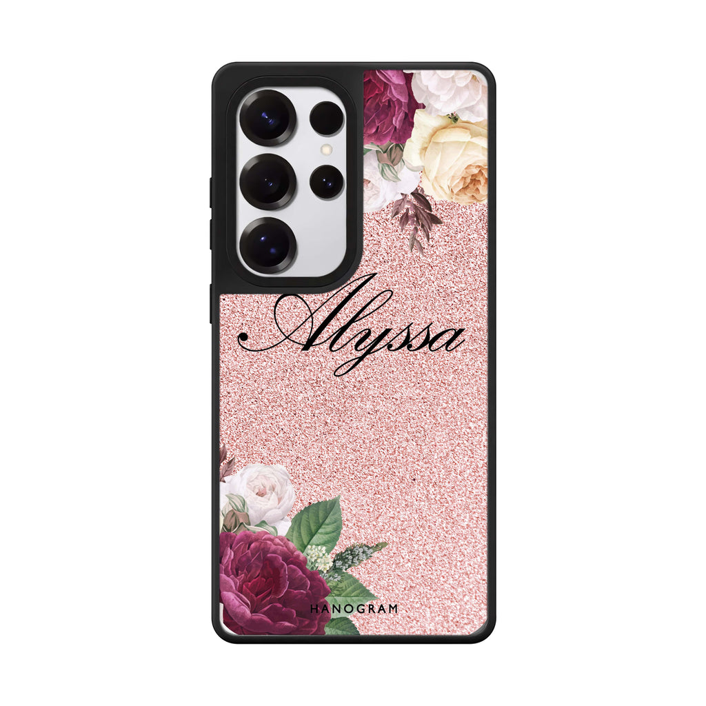 Glittering Floral 鏡面手機殼